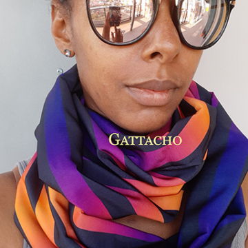 Not-so-basic Stripes Sunset Infinity Scarf (heavyweight, full)