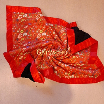 Red Texas Wild Flower Baby Blanket