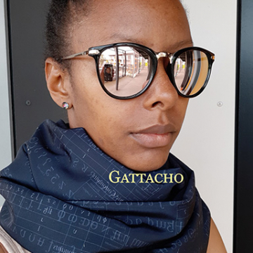 IPA Chart Low Contrast Black Infinity Scarf (heavyweight, full)