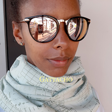 IPA Chart Correction Green Infinity Scarf (lightweight, full)