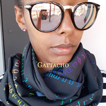 IPA Black Rainbow IPA Lightweight Infinity Scarf (lightweight, full)