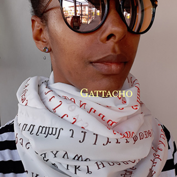 IPA Red Ombre Infinity Scarf (lightweight, full)